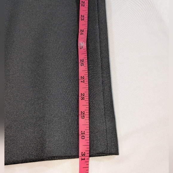Coldwater Creek Classic Fit Black High Rise Straight Wide Leg Pants Size 16 - Picture 9 of 12